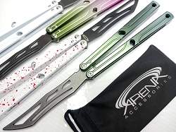 Flamingo Balisong Butterfly Knife Practice Trainer | Bushings | Zen Pins