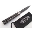Twisted Tribal Stonewashed Balisong Butterfly Knife 