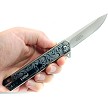 Honeysuckle Scrollwork Fast-Opening Flipper - 440C 