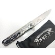 Honeysuckle Scrollwork Fast-Opening Flipper - 440C 