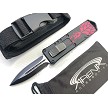 Thicky OTF 7.25" Top-Slide 440C Knife - Black & Red Spider-Man Black Widow 