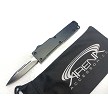 Black 440C Cali Legal Mini OTF Automatic Switchblade Keychain Pocket Knife 