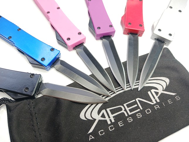 Mini Cali Legal OTF Automatic Switchblade Keychain Pocket Knife 2" Dagger Blade 