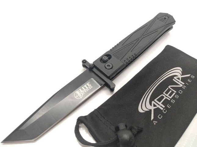 Elite Tactical Guardsman Eluder D2 Steel Swing Guard Tanto Knife 
