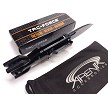 Black Air Force Flying Tiger Shark Mouth Spitfire Bomb Spring Assisted EDC Pocket Knife Blade Gift 