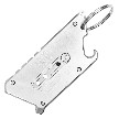 Retractable Utility Box Cutter Razor Blade Key Chain Manual Knife EDC Beer Bottle Opener Blue Gift Screwdriver Tool 