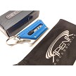 Retractable Utility Box Cutter Razor Blade Key Chain Manual Knife EDC Beer Bottle Opener Blue Gift Screwdriver Tool 