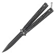 Balisong Butterfly Knife Stonewashed Tribal Twisted  