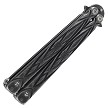 Balisong Butterfly Knife Stonewashed Tribal Twisted  