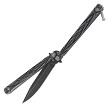 Balisong Butterfly Knife Stonewashed Tribal Twisted 